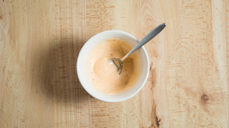 dynamite sauce in small bowl