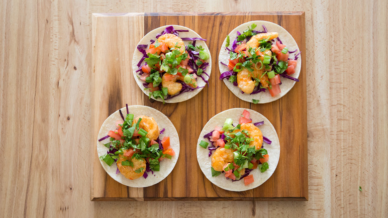 dynamite shrimp tacos on board