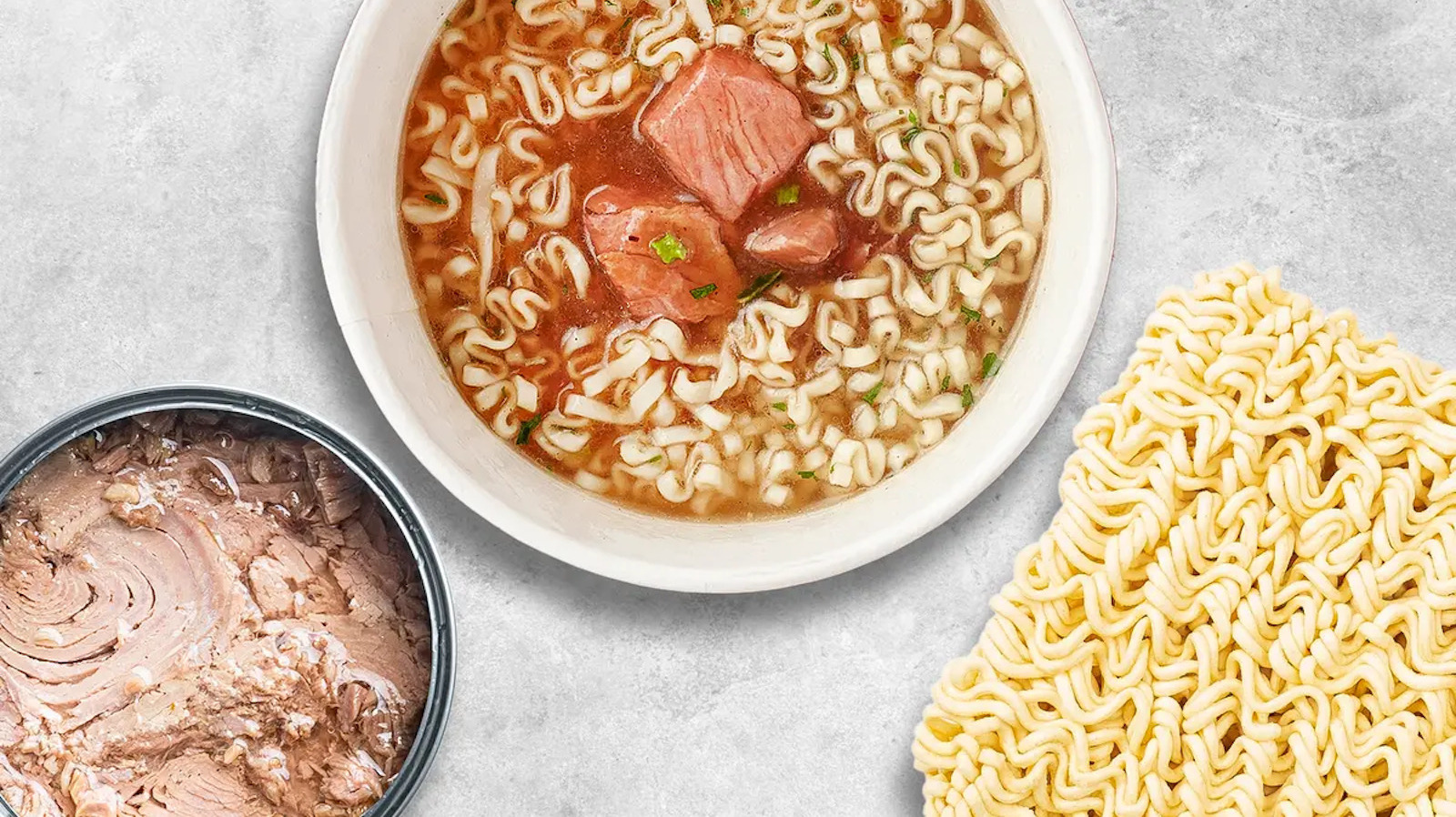 Easily Bulk Up Instant Korean Ramen With Canned Tuna