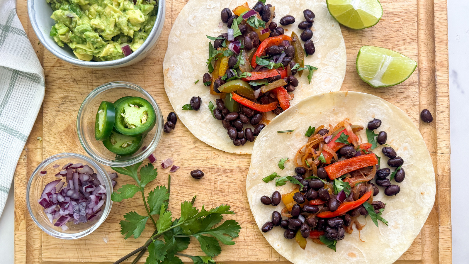 Easy Black Bean Fajitas Recipe