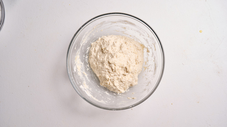 dough combined in a bowl