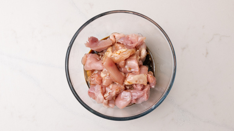 chicken with marinade ingredients