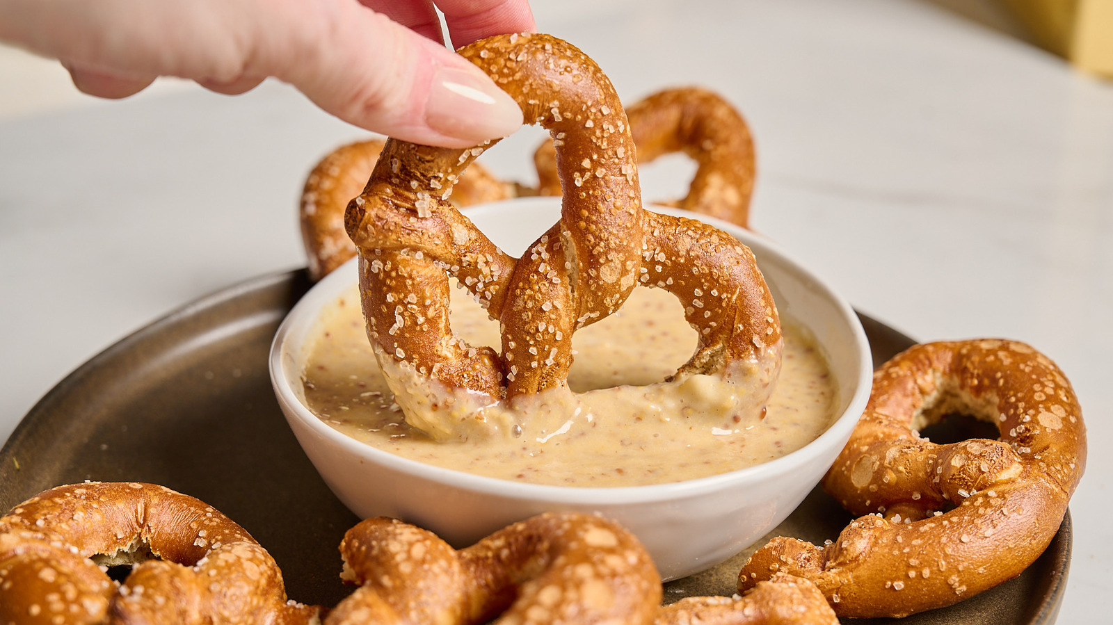 Our Honey Mustard Dip Is A Salty Soft Pretzel's Best Friend - Tasting Table