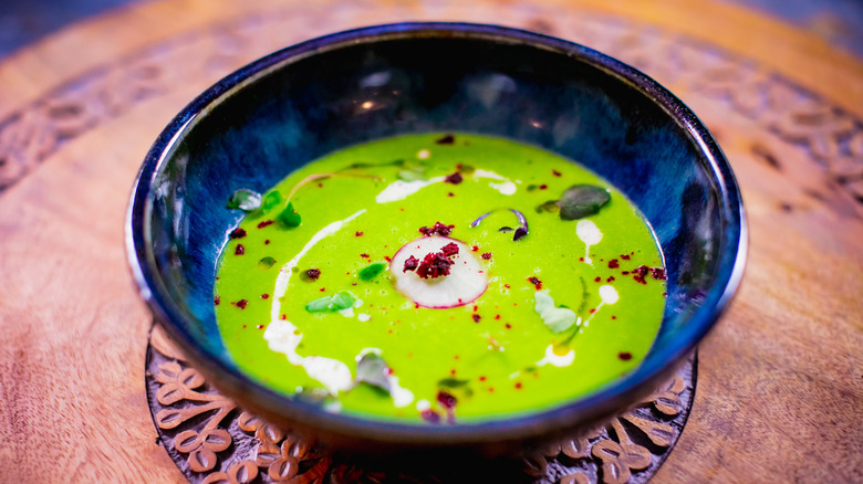 a gorgeous green soup