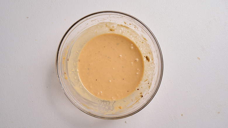thinning peanut dressing with water