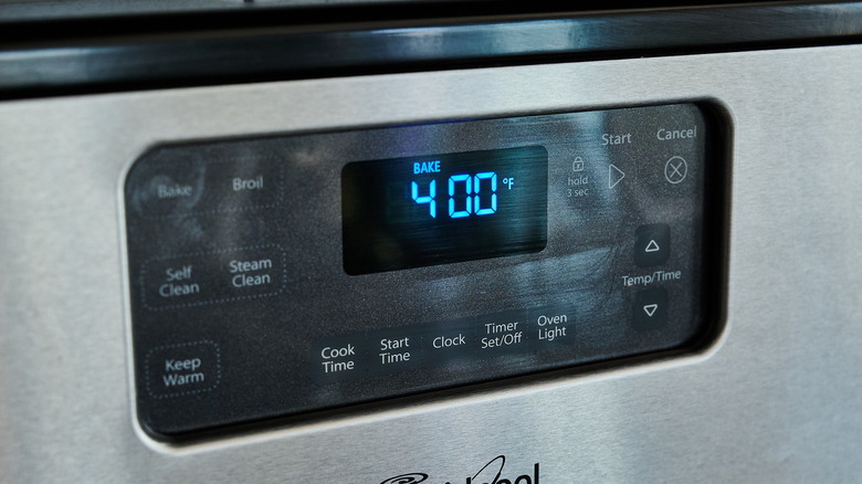 preheating the oven