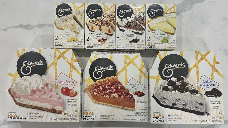 various Edwards pie flavors