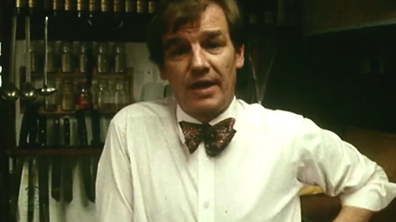 Keith Floyd talking to the camera