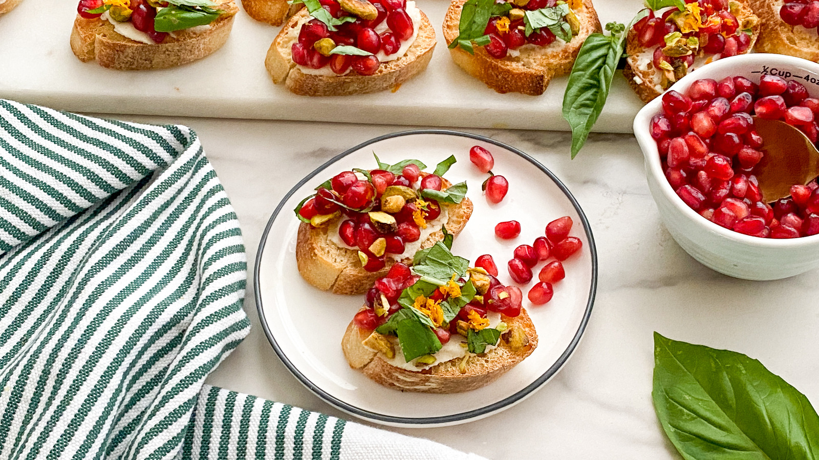 Elegant Pomegranate Bruschetta Recipe