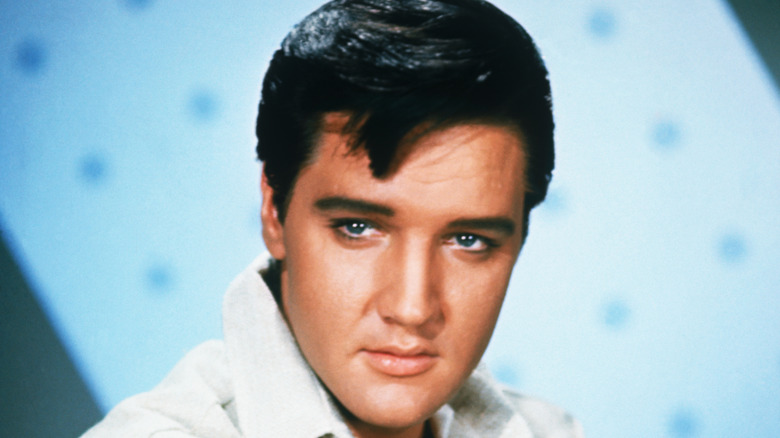 Elvis Presley looking off-camera