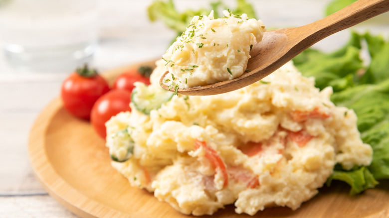 Smashed potato salad