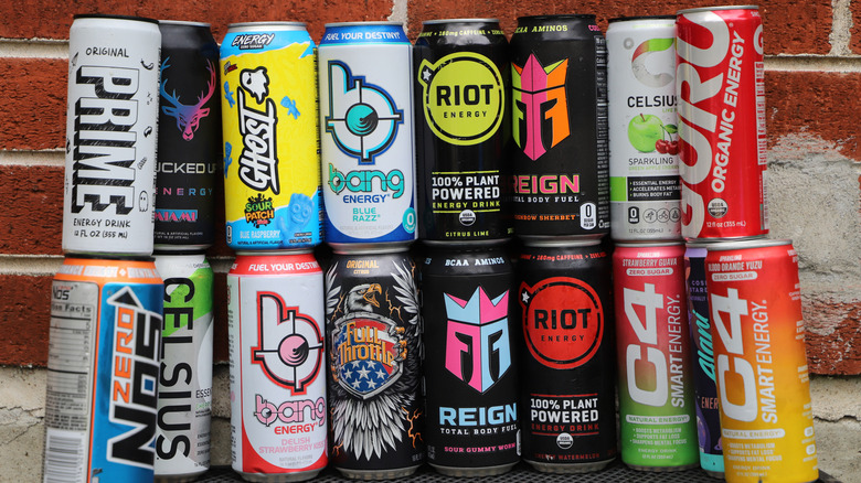 Grouping of energy drinks