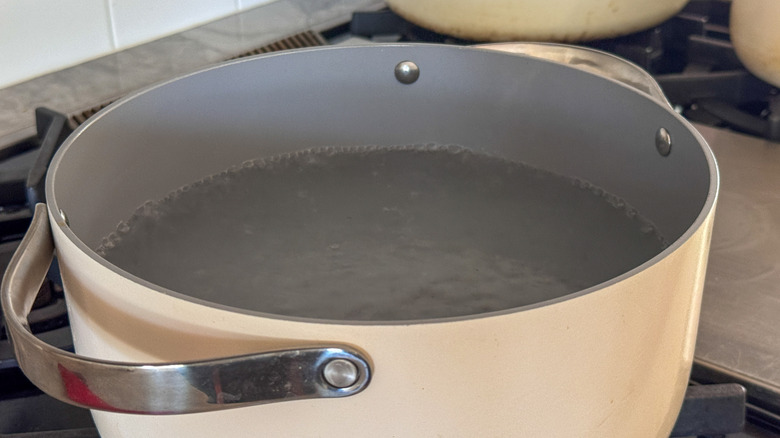 pot of boiling water