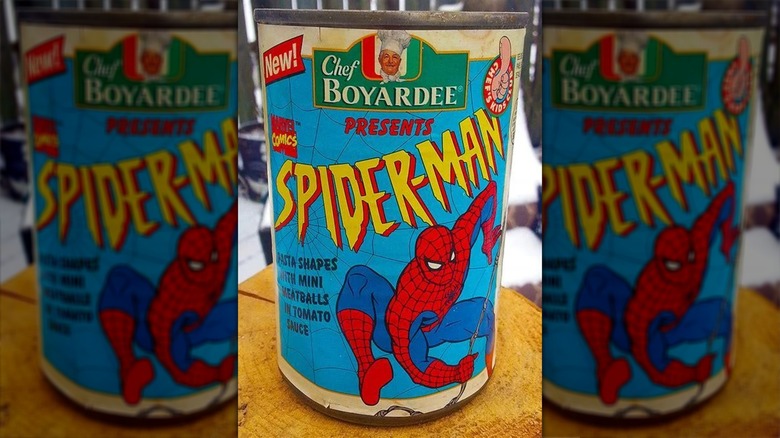 can of Chef Boyardee Spider-Man Pasta