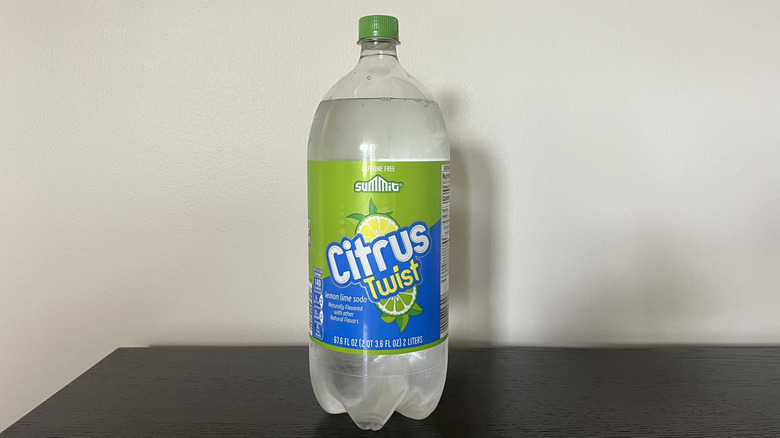 Aldi Summit Citrus Twist soda in a two-liter.