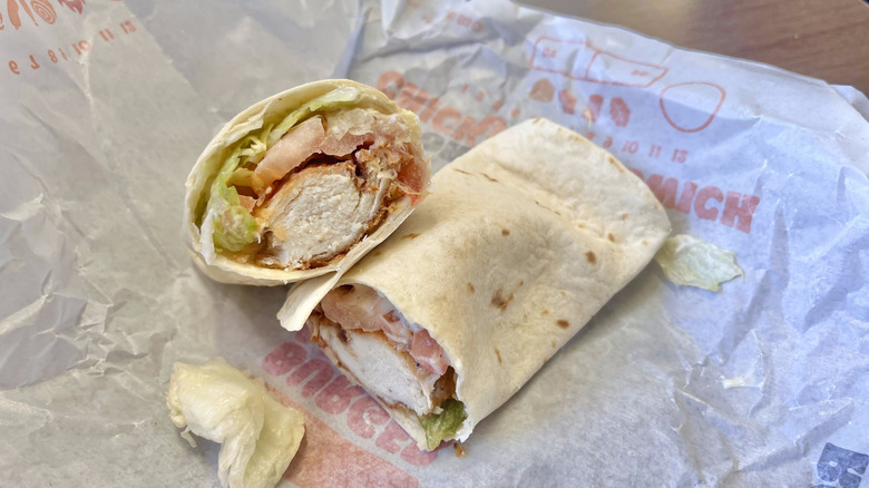 Royal Crispy Wrap on a wrapper