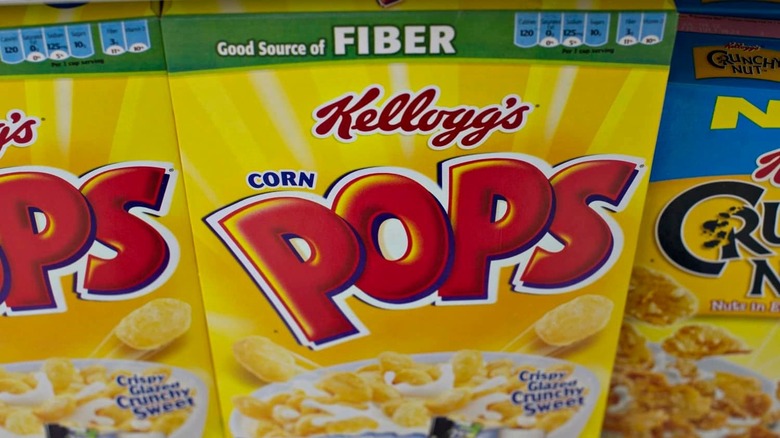 Kellogg's Corn Pops cereal box