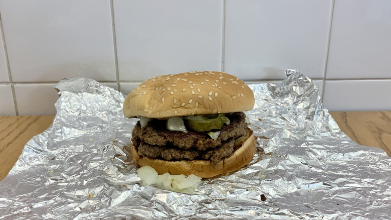 Five Guys' Briny Bite burger