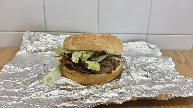 Five Guys' Bacon & BBQ burger