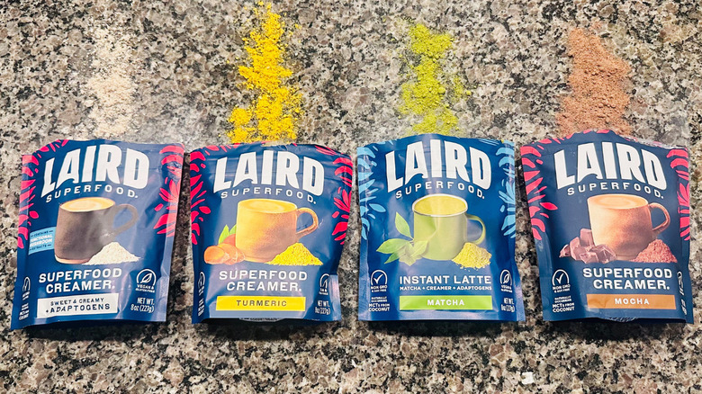 Four Laird Superfood powders