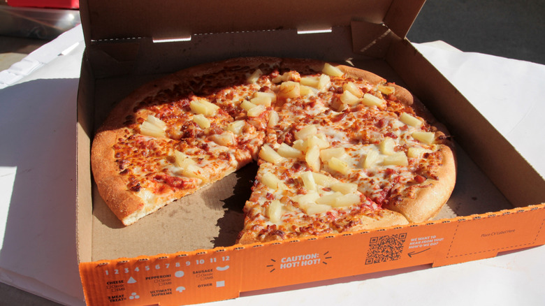 Little Caesars pizza in a pizza box