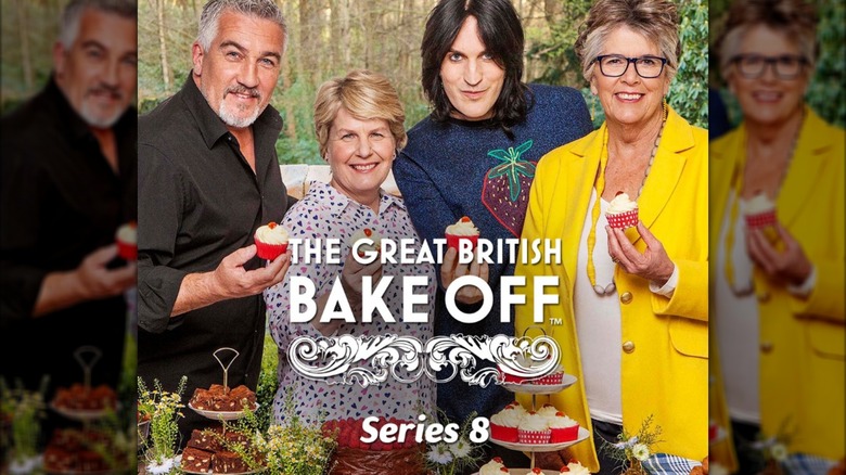 A poster for Season 8 of The Great British Bake-off