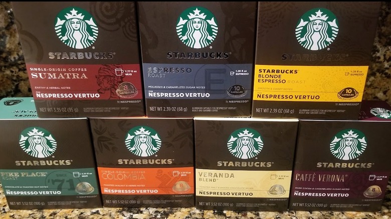 Starbucks for Nespresso Vertuo packages