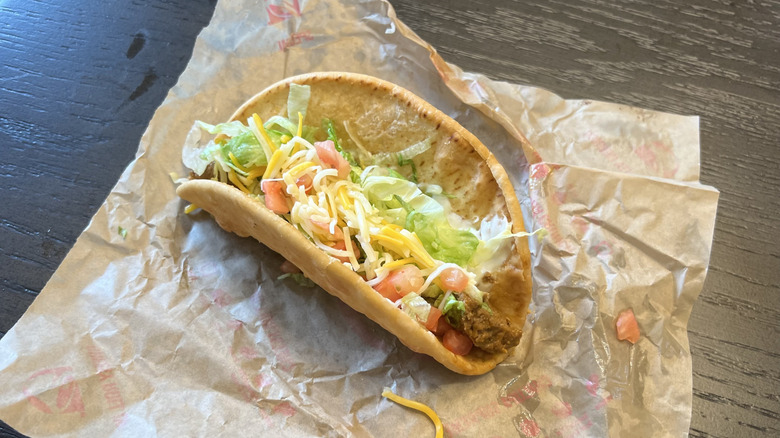 Taco Bell Chalupa Supreme on wrapping.
