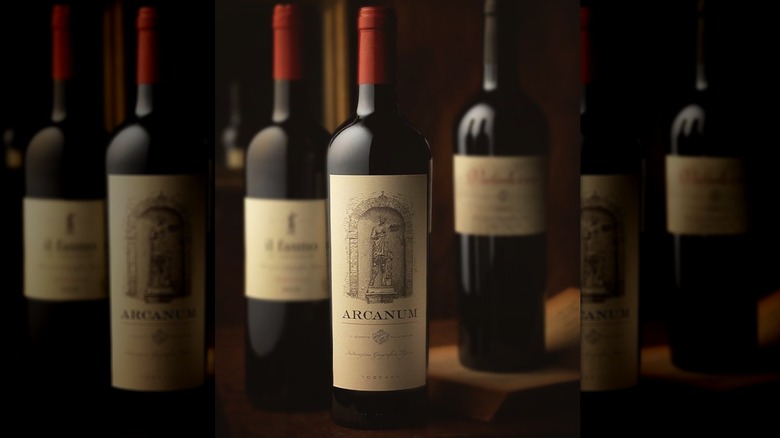 Bottles of Tenuta di Arceno wines