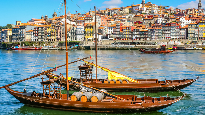 boat in front of Porto