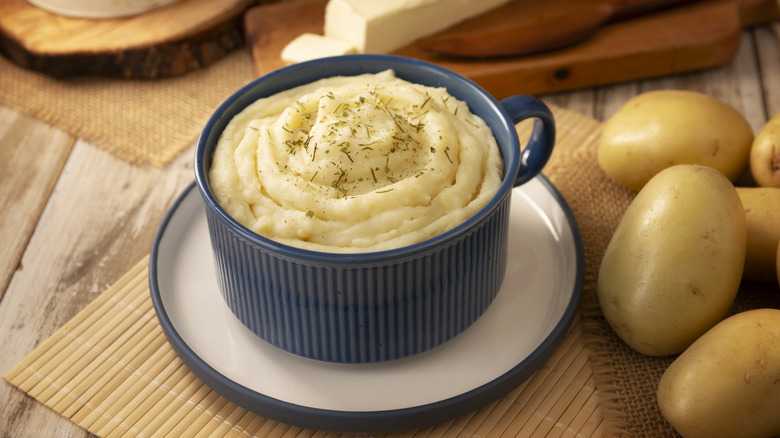 bowl of creamy potatoes