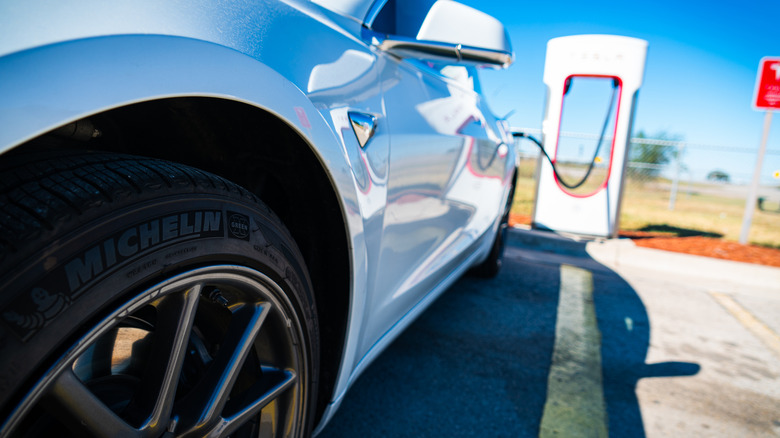 Michelin tire on tesla