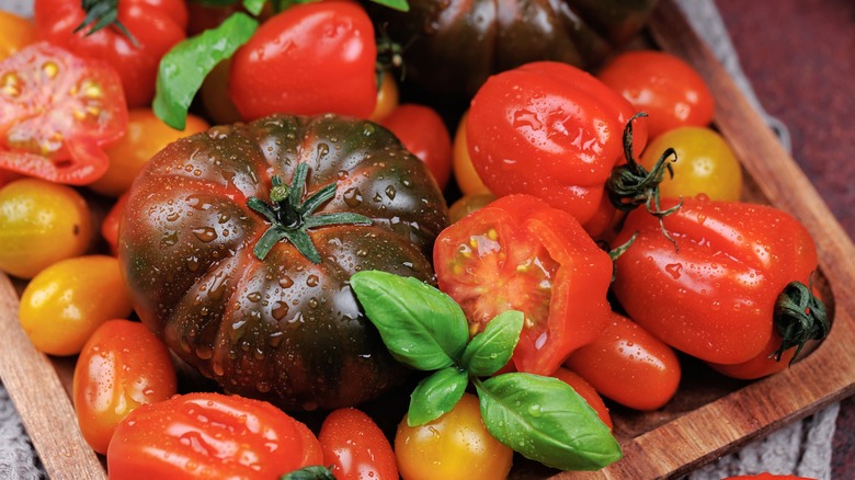 Assorted heirloom tomatoes