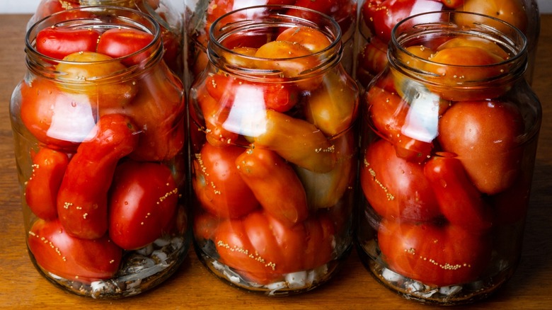 Soon-to-be canned tomatoes