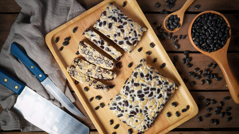 Tempeh made with black beans