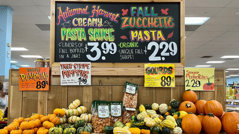 Trader Joe's fall display