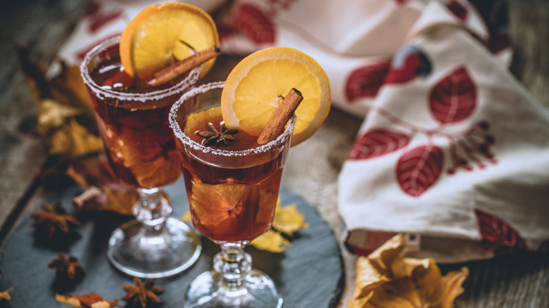 fall bourbon cocktails with spices