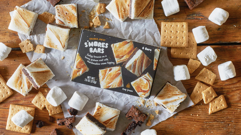 displayed Trader Joe's s'mores bars
