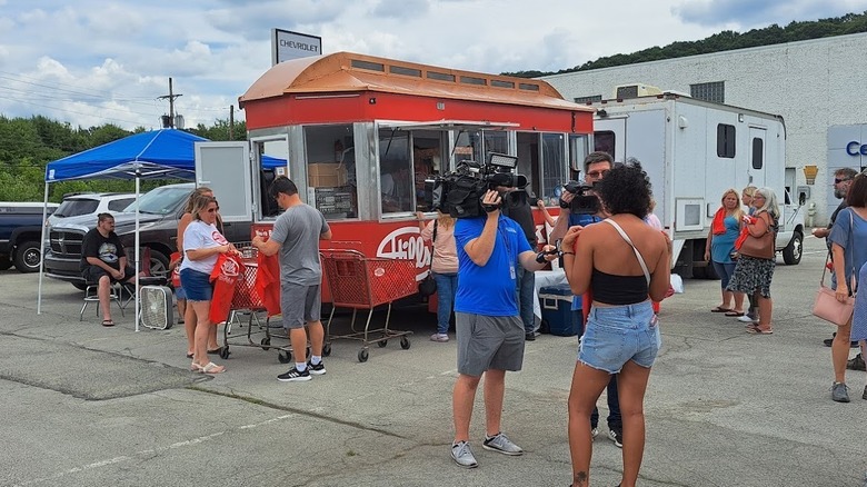 Hills Food Truck with menu board