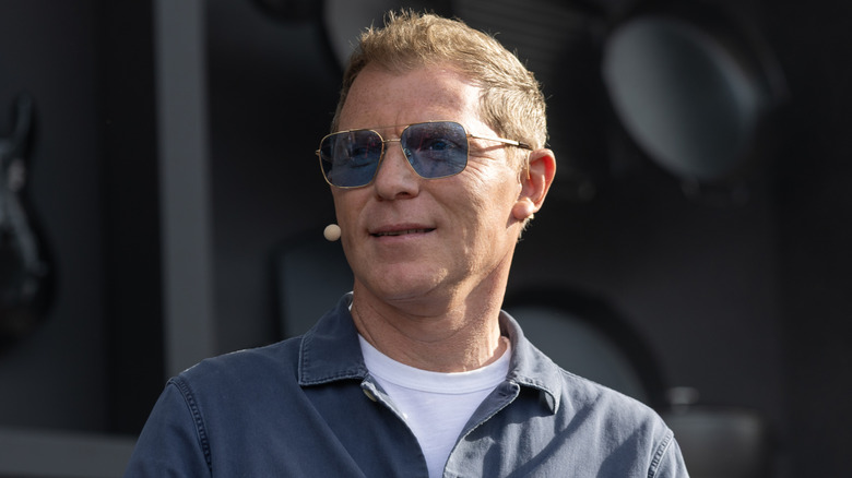 Bobby Flay attends a culinary demonstration during the 2025 BottleRock Napa Valley
