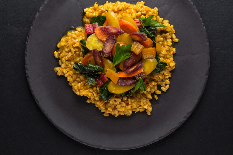 Farro with Carrots and Swiss Chard Recipe