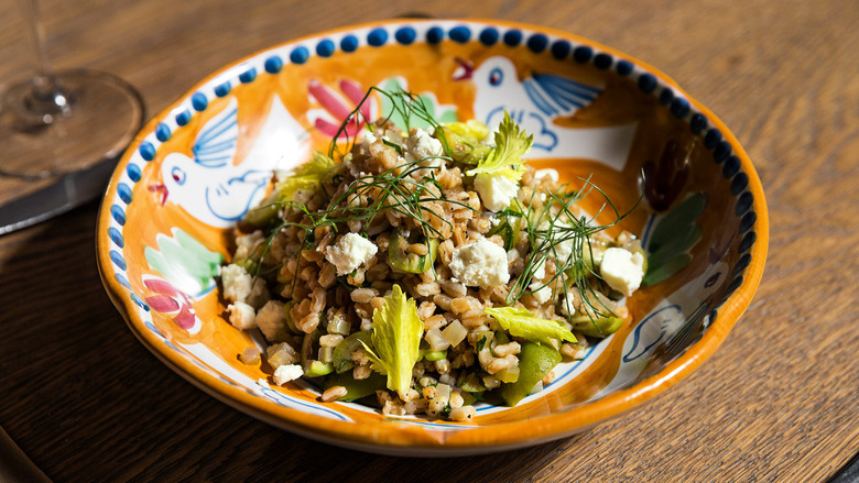 How to Make Farro Verde with Feta and Olives