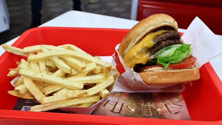 In-N-Out Double Double burger