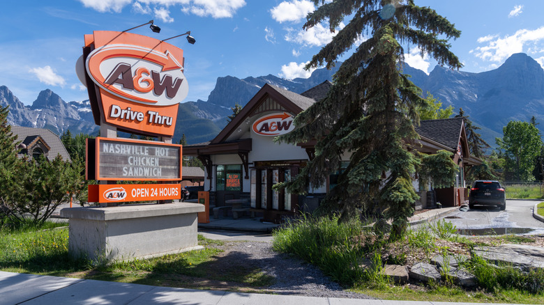 beautiful A&W location in Canada