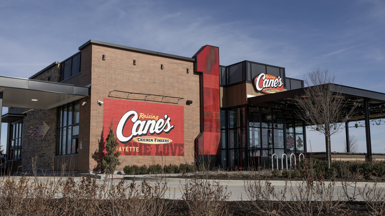 Outside view of a Raising Cane's building
