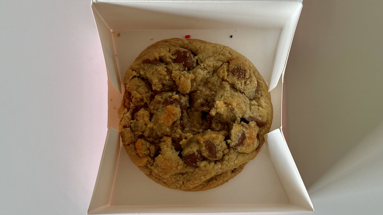 Crumbl cookie in box
