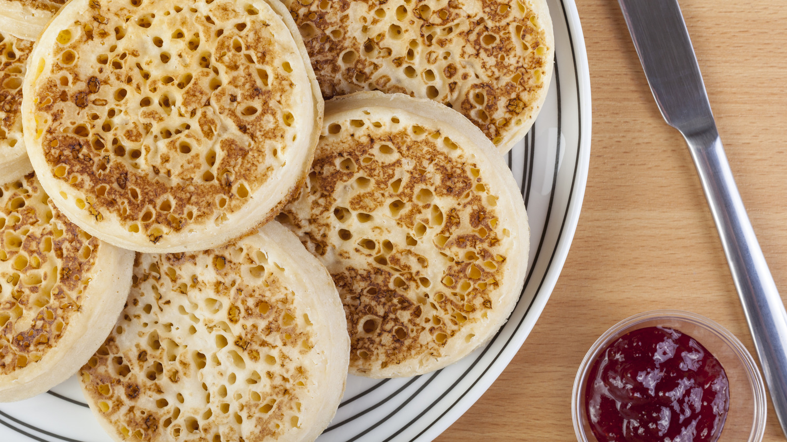 Fill Crumpets With Jam And Fry Them For A Sweet Twist On Breakfast