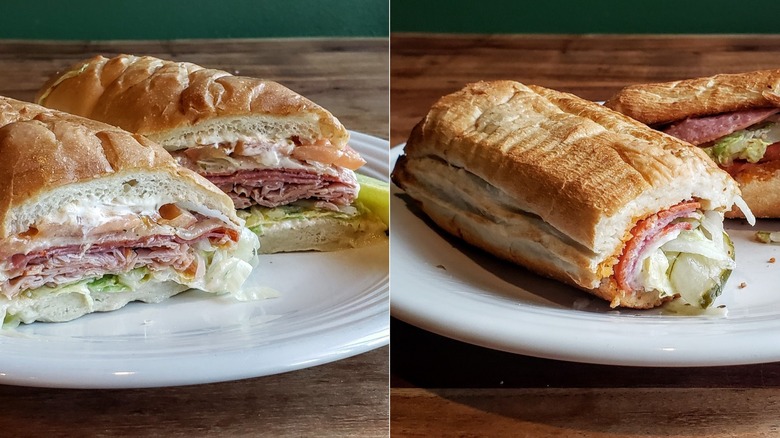 Firehouse Italian sub and Potbelly Italian sub