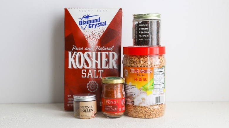 Ingredients for steak seasoning