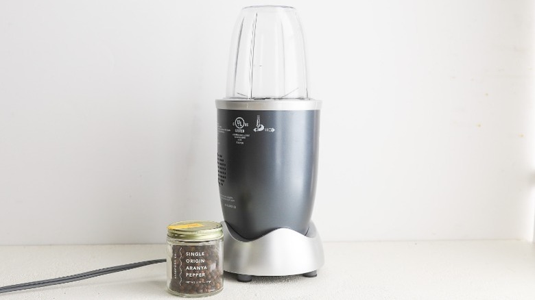 Small blender and peppercorns